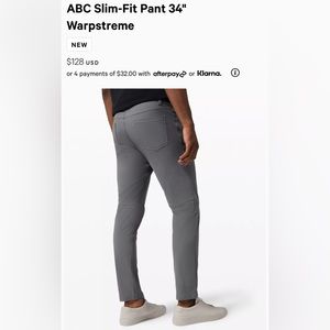 ABC Slim-Fit Pant 34"
Warpstreme